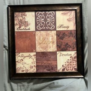 Framed wall decor